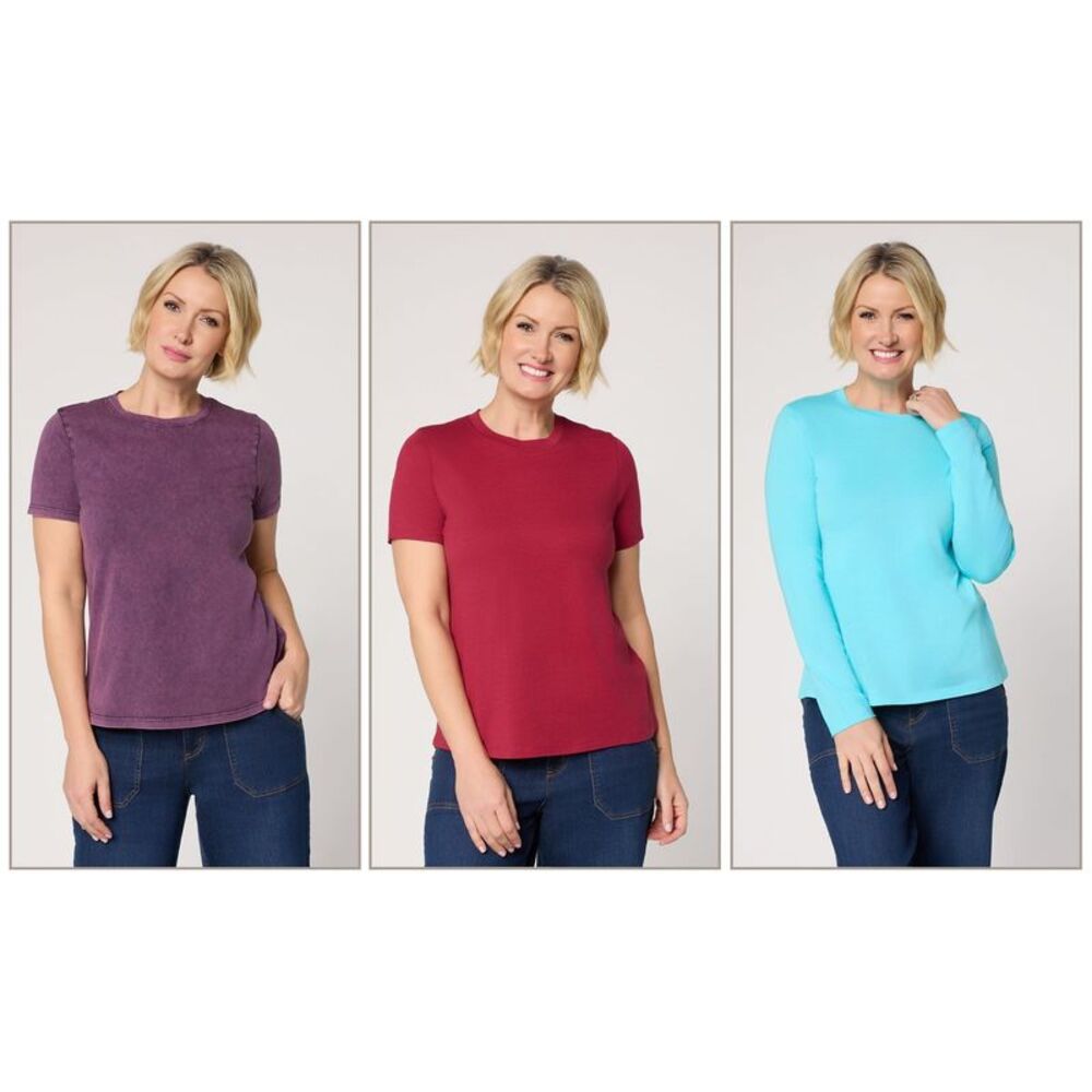 Gloria Vanderbilt Women's Top Plus Sz 1X Make Your Multi-colored